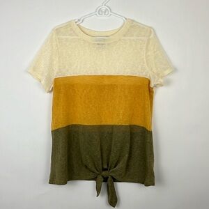 Trusel shortsleeved top yellow green L